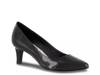 Pointe Pump Black Faux Patent Leather view
