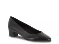 Prim Pump Black Faux Leather view