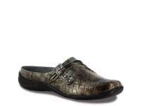 Holly Mule Pewter Croc Print view