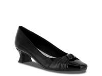 Waive Pump Black Faux Patent Leather view