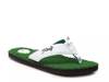 Mulligan Flip Flop Green/White view
