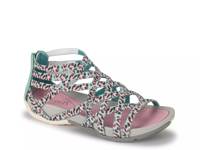 Samina Gladiator Sandal Teal/Pink Leopard Print view