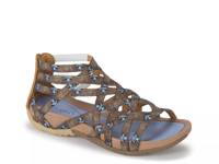 Samina Gladiator Sandal Brown/Blue Snake Print view