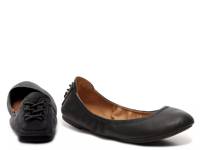 Echo Ballet Flat Black Leather/Black Eyelet view