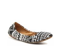 Echo Ballet Flat Black/White Geometric Fabric view