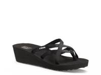 Mush Mandalyn Ola II Wedge Flip Flop Black view