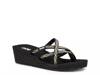 Mush Mandalyn Ola II Wedge Flip Flop Black/Silver/Gold view