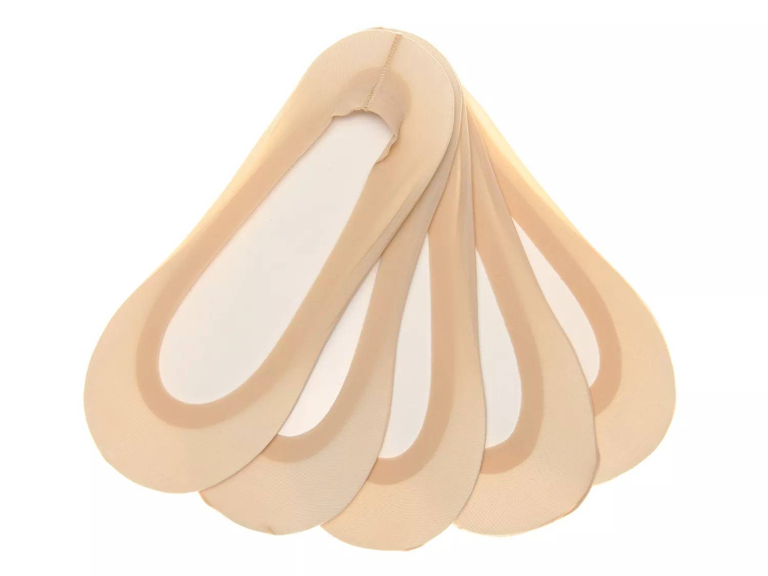 Fine Edge Women's No Show Liners - 5 Pack