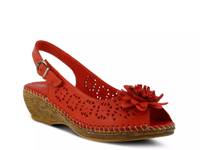 Belford Wedge Sandal Red view