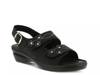 Ceri Wedge Sandal Black view