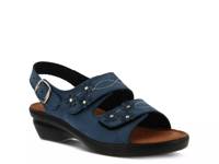 Ceri Wedge Sandal Blue view