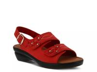 Ceri Wedge Sandal Red view