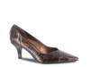 Chiffon Pump Brown Snake Print Faux Patent Leather view