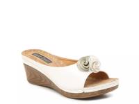 Sydney Wedge Sandal White view