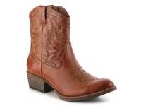 Pistol Cowboy Bootie Cognac view