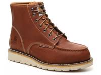 6-Inch Waterproof Steel Toe Wedge Work Boot - Men's Cognac view