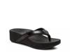 High Tide Wedge Sandal Black Patent Leather view