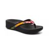 High Tide Wedge Sandal Black/Multicolor Patent Floral Leather view