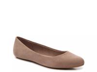 Pirassa Ballet Flat Dark Taupe Faux Suede view