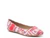 Pirassa Ballet Flat White/Pink/Purple Tie Dye Canvas view