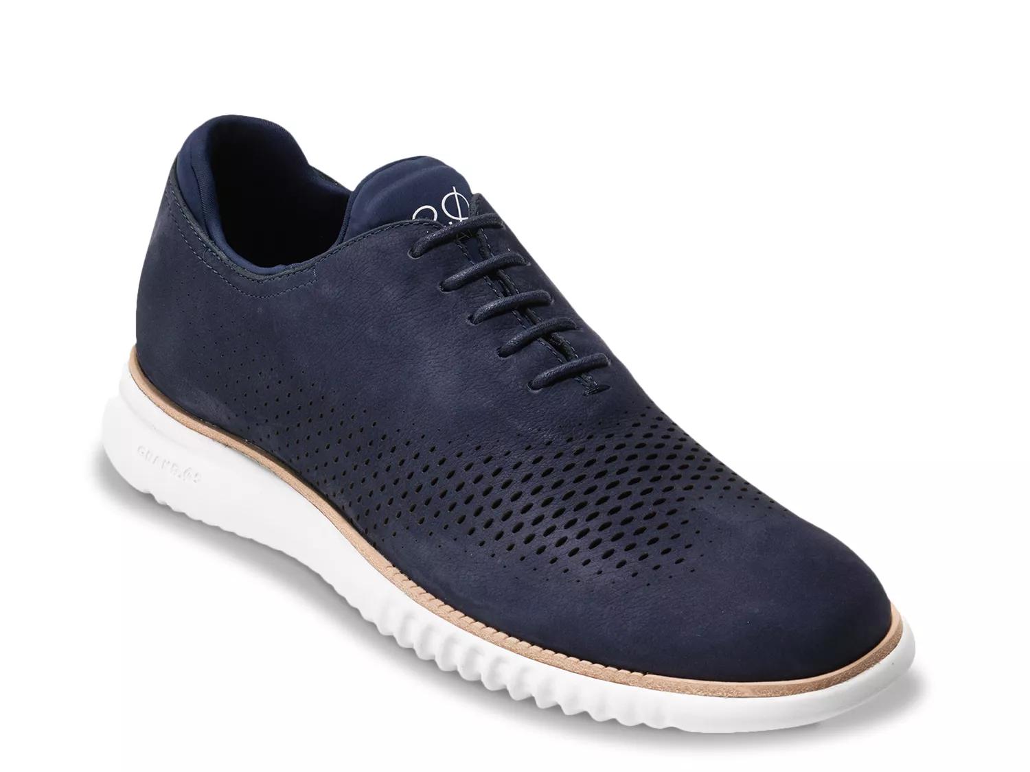 Cole Haan ZeroGrand Blue & Cognac SlipOns Oxford Sneakers Cole Haan Zero Grand Overtake Golf Shoes - Ensign Blue/Navy  main image 4