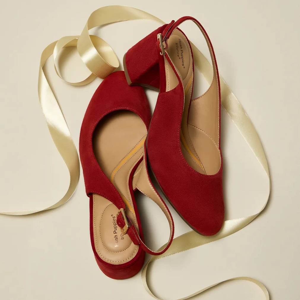 red pumps for the holidays