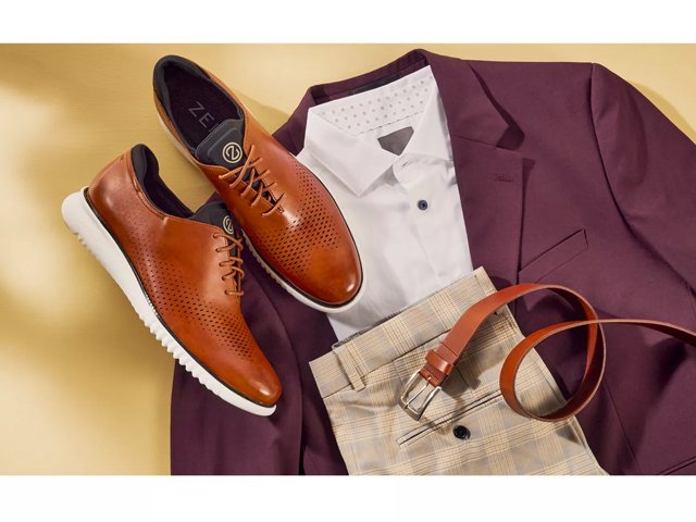 ヤス②　ヘザーブラウン Cole Haan 2.Zerogrand Laser Wingtip Oxford - Free Shipping | DSW