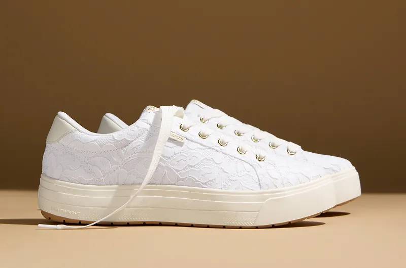 A side view of a pair of Park Lace Celebrations Lace-Ups in white. Shop Lace-Ups.