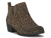 Basel Bootie Beige Leopard Print Suede view