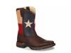 Texas Flag Cowboy Boot - Kids' Dark Brown view