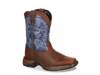 Big Kid Western Cowboy Boot - Kids' Dark Brown/Navy view