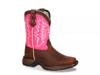 Let Love Fly Western Cowboy Boot - Kids' Hot Pink/Brown view