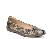 Flexy Ballet Flat Brown/Black Snake Print Synthetic view