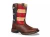 Patriotic Flag Cowboy Boot - Kids' Dark Brown/Navy/Red view