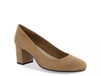 Proper Pump Taupe Faux Suede view
