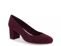 Proper Pump Burgundy Faux Suede view