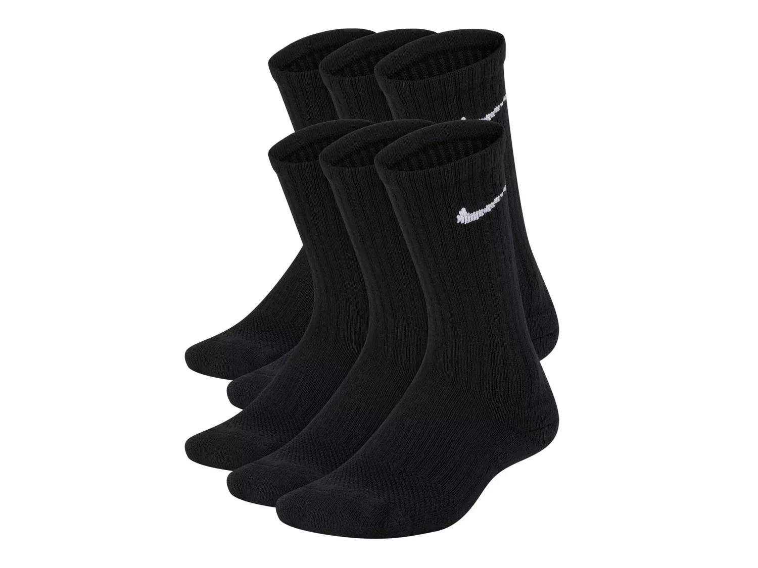 Performance Cushioned Kids' Crew Socks - 6 Pack