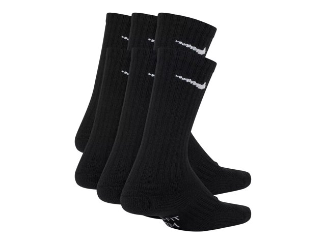 Performance Cushioned Kids' Crew Socks - 6 Pack