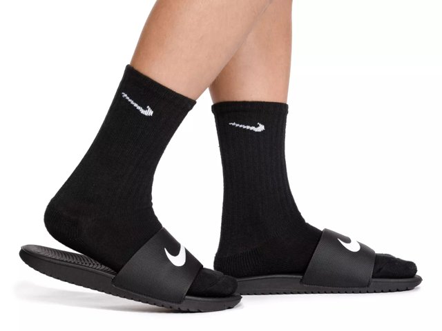 Performance Cushioned Kids' Crew Socks - 6 Pack