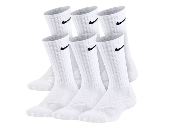 Featuring the Nike Performance Cushioned Kids' Crew Socks - 6 Pack. Click to shop Nike Socks at DSW Designer Shoe Warehouse