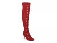 Trill Wide Calf Thigh High Boot Red view