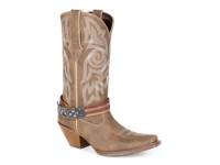 Flag Strap Cowboy Boot Brown view