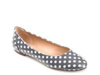 Kavn Ballet Flat Grey/White Polka Dot Print view