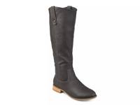 Taven Extra Wide Calf Riding Boot Charcoal Grey view