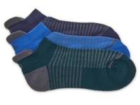 Training No Show Socks - 3 Pack Blue/Navy/Dark Green view