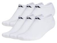 Athletic Cushioned Men’s No Show Socks - 6 Pack White view