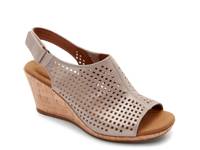 Briah Wedge Sandal Taupe Metallic view