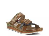 Caiman Wedge Sandal Brown view