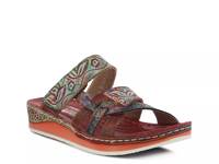Caiman Wedge Sandal Red view