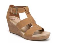 Barton Wedge Sandal Cognac Snake Print view